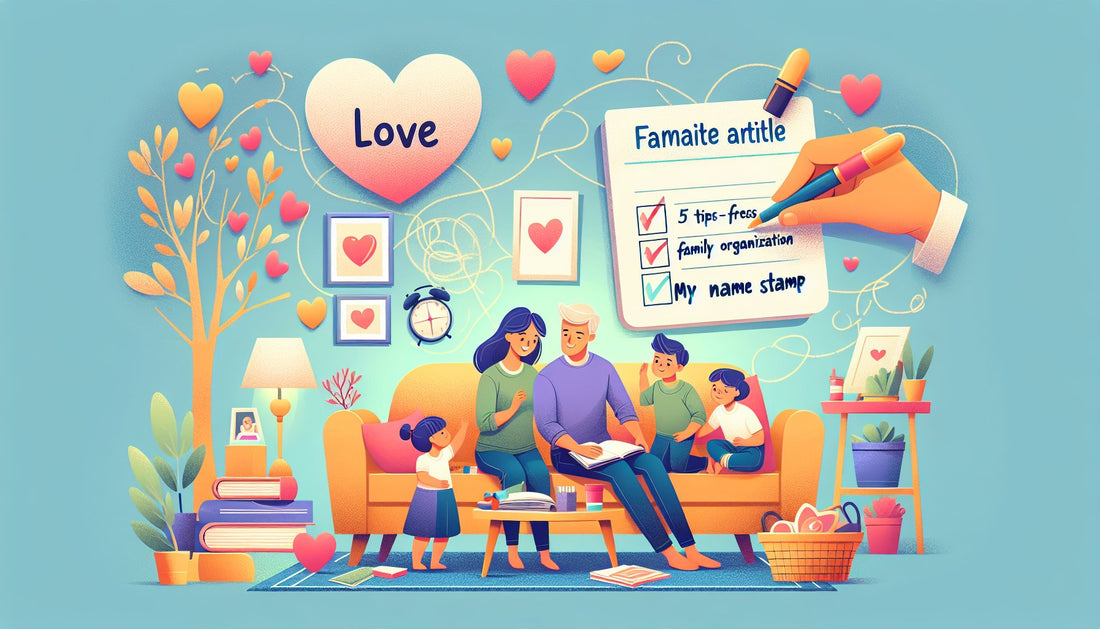 5 Astuces pour une Organisation Familiale Sans Stress avec Mon Tampon Prénom - Mon Tampon Prénom