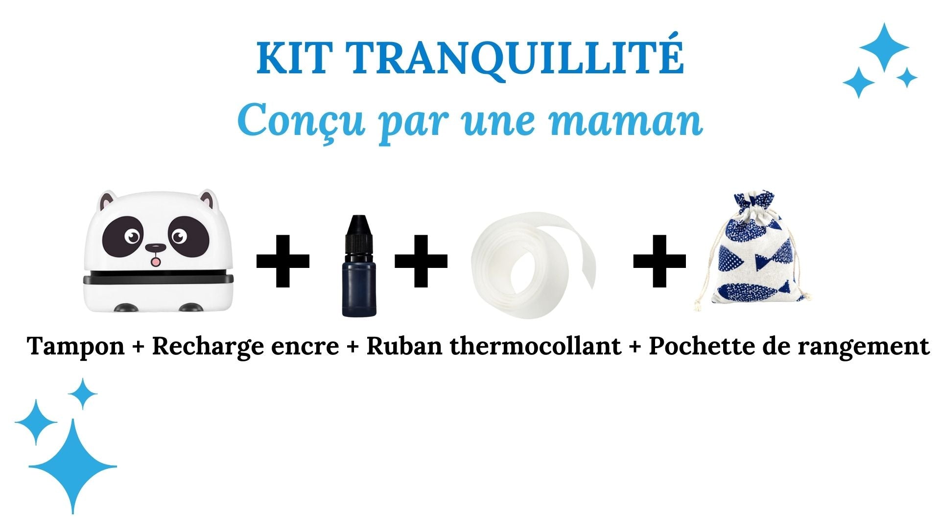 Kit Tranquillité pour marquer les affaires d'enfants