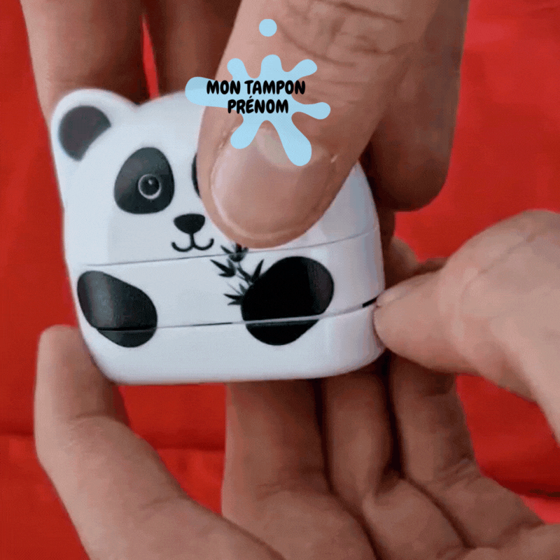 Tampon encreur pour vêtements avec encre indélébile – Parfait pour un marquage durable des vêtements d'enfants.