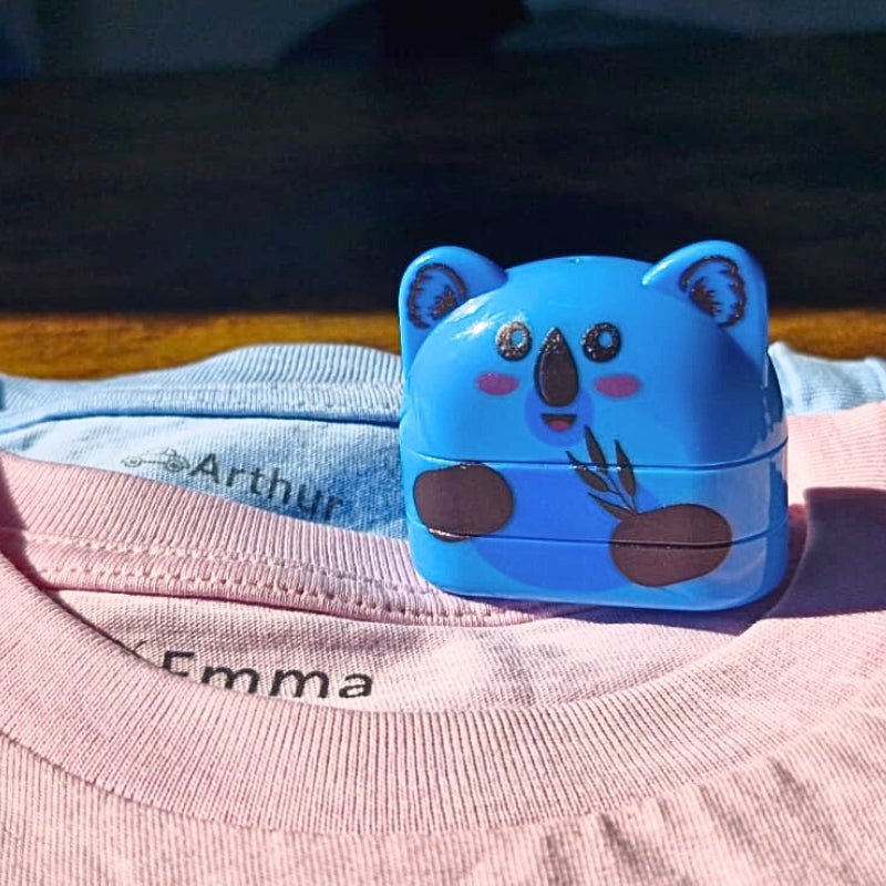 Personnalisez pour 1 ou 2 Enfants - Tampon Prénom Durable Koala, Assemblé en France - Mon Tampon Prénom