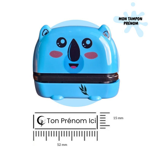 Tampon Koala personnalisable avec prénom, livraison rapide