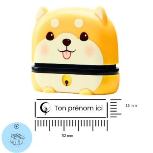 Tampon Personnalisé Chien - Pour Marquer Affaires d’École et Vêtements - Mon Tampon Prénom