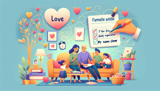 5 Astuces pour une Organisation Familiale Sans Stress avec Mon Tampon Prénom - Mon Tampon Prénom