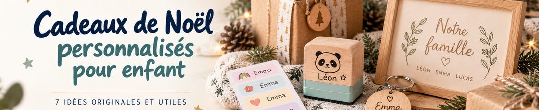  Idées de cadeaux de Noël personnalisés pour enfants - tampon prénom et créations artisanales Mon Tampon Prénom