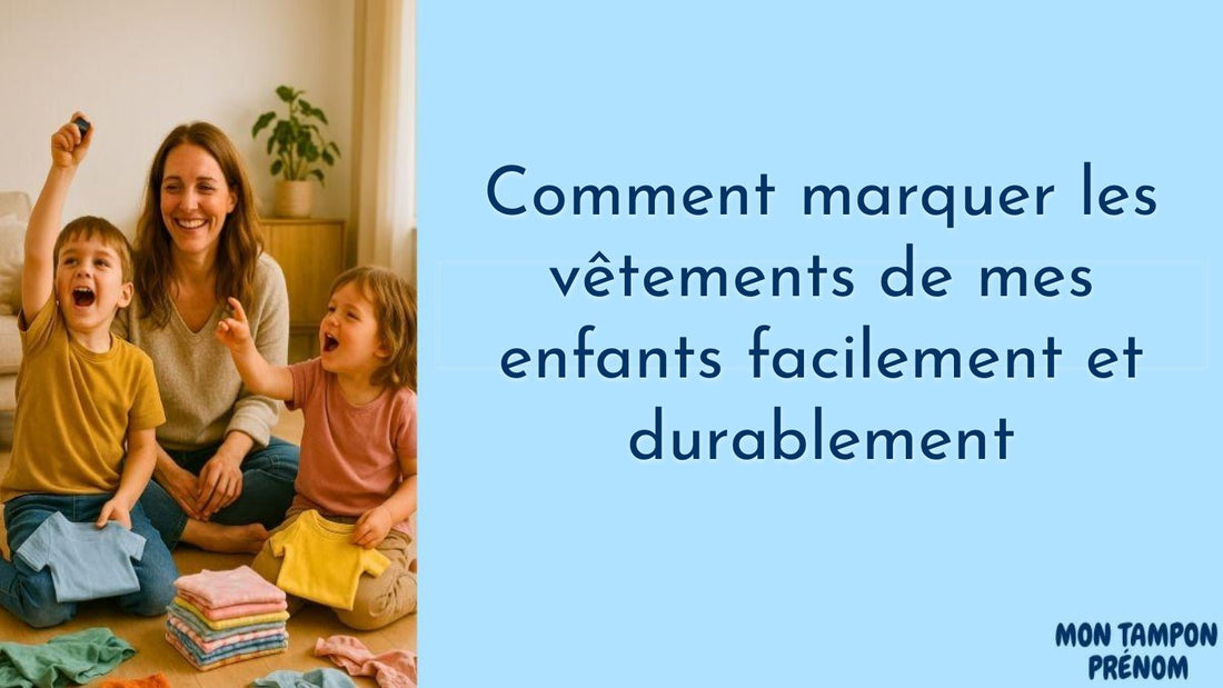 Comment marquer les vêtements de mes enfants facilement et durablement - Mon Tampon Prénom