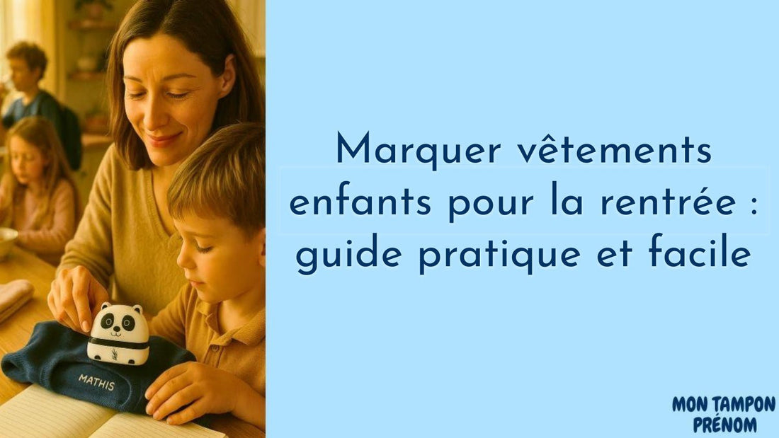 Marquer vêtements enfants pour la rentrée : guide pratique et facile - Mon Tampon Prénom