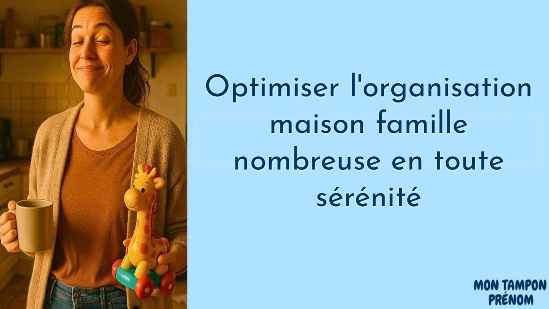 Optimiser l'organisation maison famille nombreuse en toute sérénité - Mon Tampon Prénom
