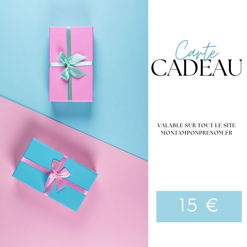 Carte Cadeau Mon Tampon Prénom - Carte cadeau - Mon Tampon Prénom