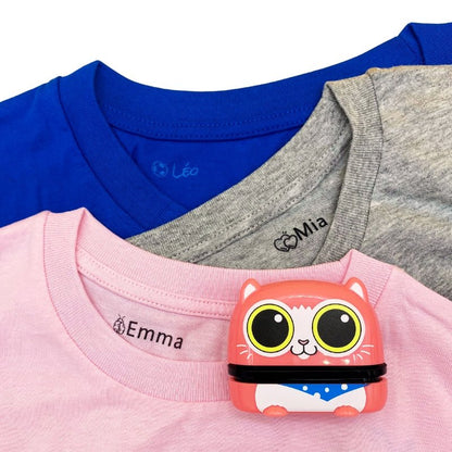 Tampon pour Textile Personnalisable Forme Chat - Mon Tampon Prénom
